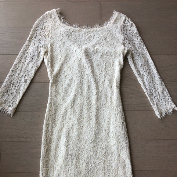 DVF Ivory lace Zarita Dress size 0 - Picture 2 of 4